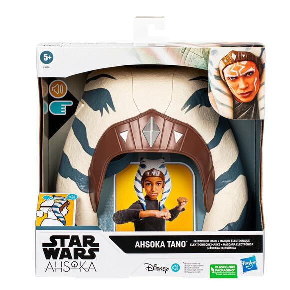 Star Wars Ahsoka Tano Electronic Mask, Star Wars Costume for Kids Ages 5 and Up - Picture 3 of 13